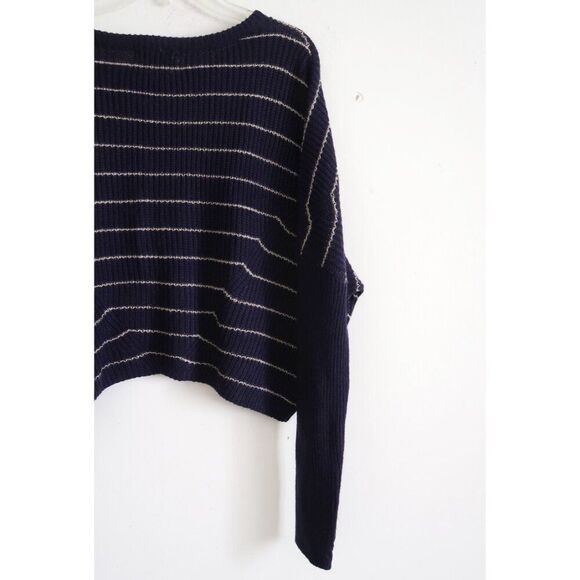 Urban Outfitters Navy Blue Striped Sweater - Size XS - Picture 5 of 8